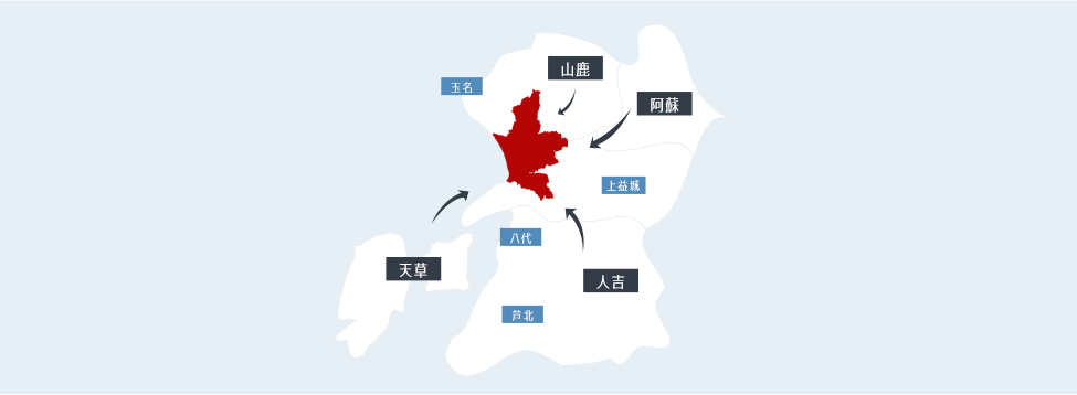 九州各県からのアクセス