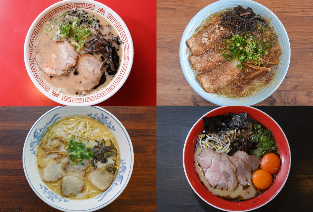 熊本ラーメン4種類の写真