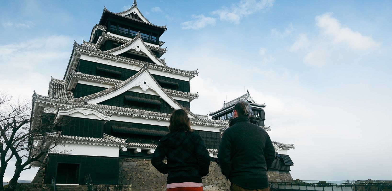 L'intérieur des donjons du château de Kumamoto