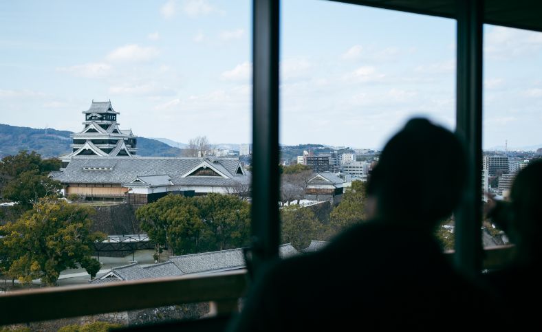 Hôtel de ville de Kumamoto - Pont d'observation du 14ème étage