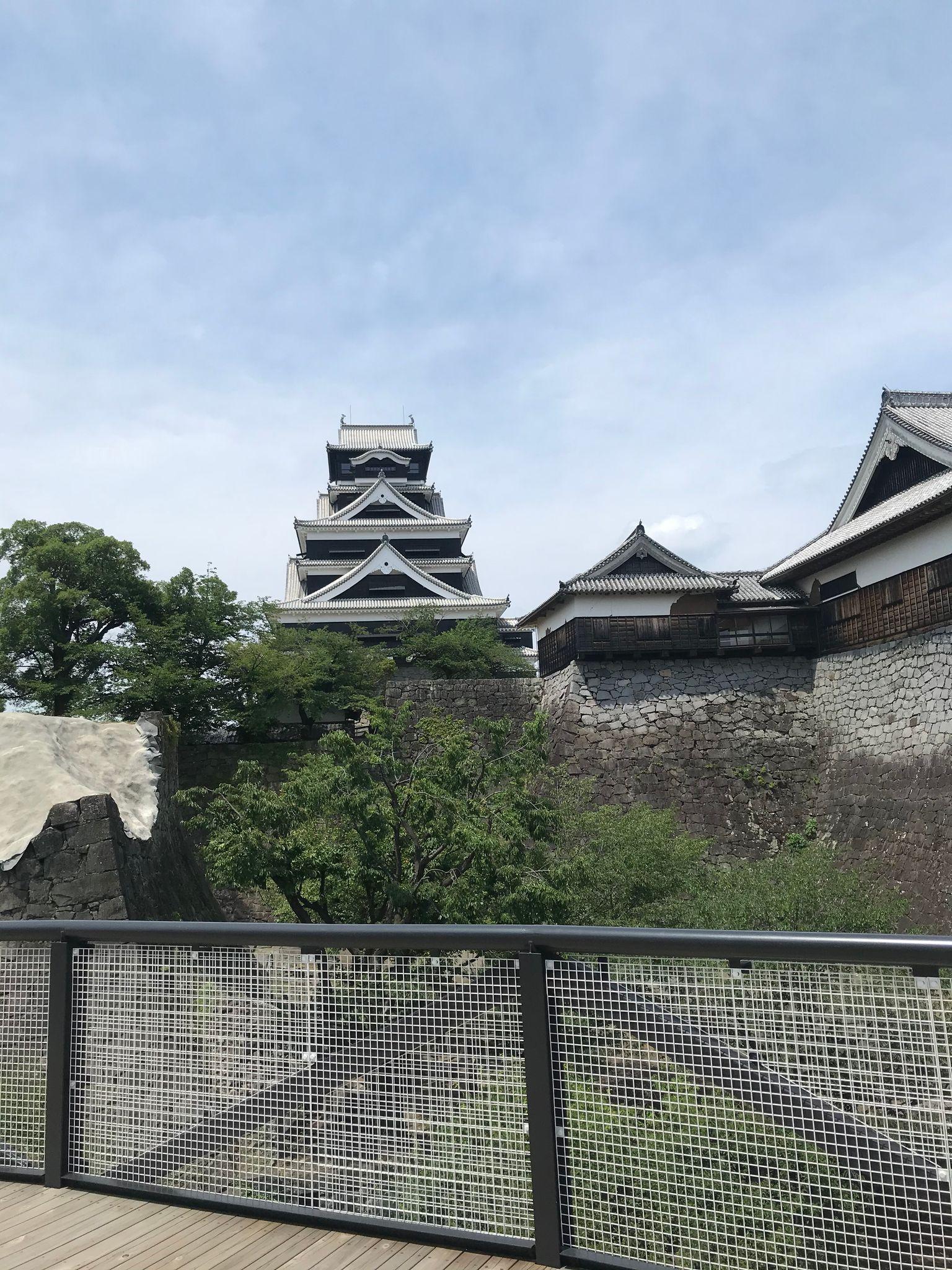 特別見学通路からの眺め(天守閣復旧後)