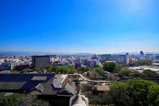 天守閣内部展示(6階展望フロア・南側)