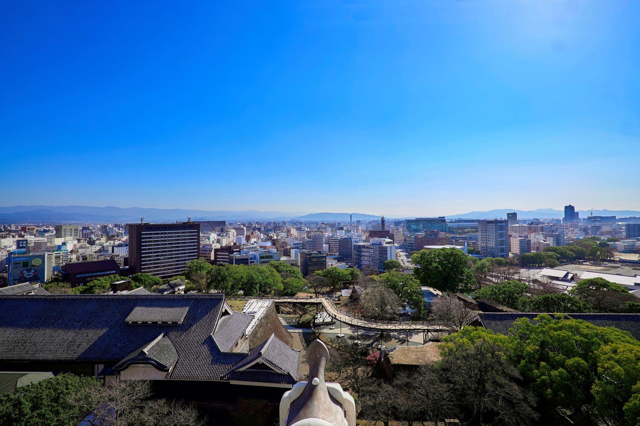 天守閣内部展示(6階展望フロア・南側)