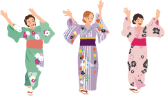踊っている女性