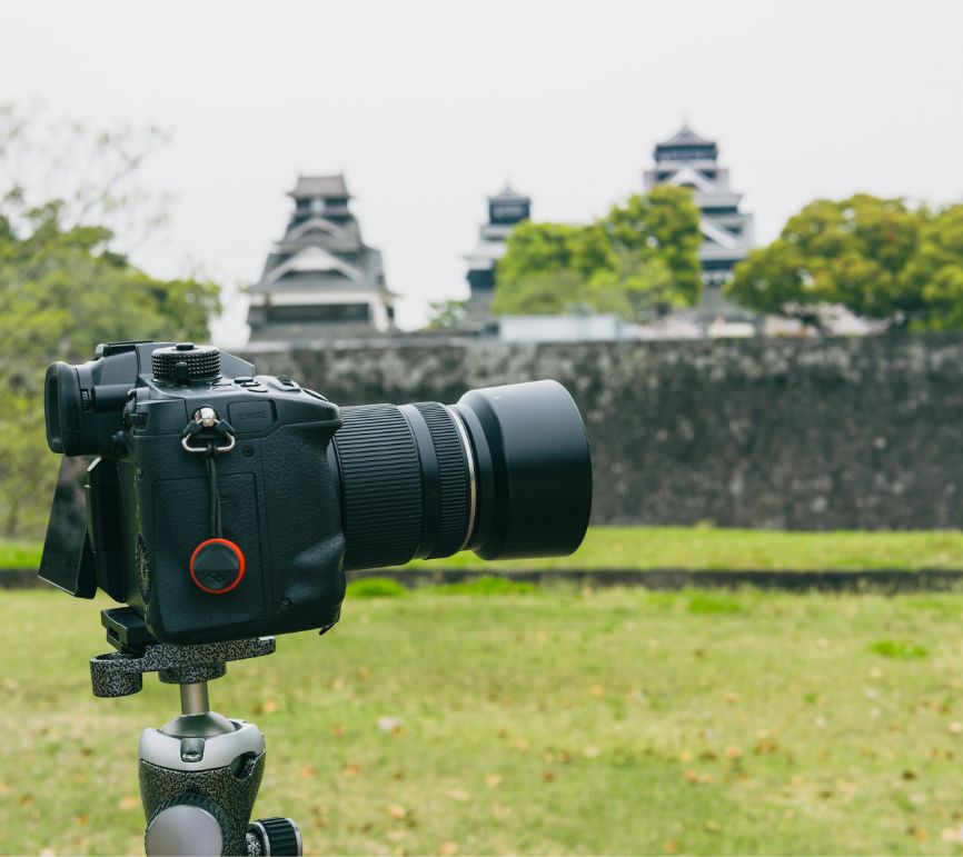 一眼レフカメラのレンズの写真